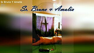 Colombian submissive Amalia endures intense bondage and spanking session.