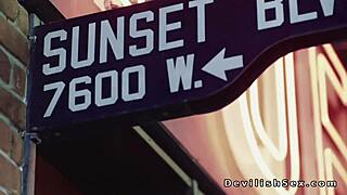 Dude hard fucks sweaty busty blonde babe