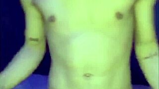 gay solo guy jerks off and cums with hand