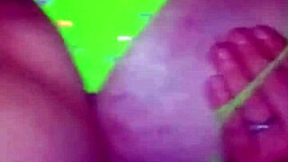 Sloppy and nasty redhead gets her shaved pussy fucked hard in panties