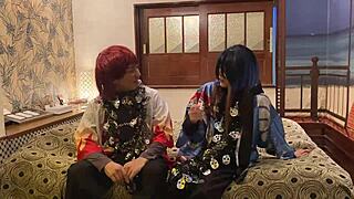 i forced her into cosplay for deepthroat and creampie