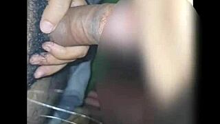 Indian wife expertly sucking hard cock