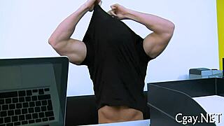 Two men engage in hardcore homosexual sex.