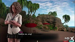 fucked a smart girl on the beach in treasure of nadia e2 8