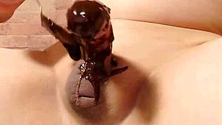 Japanese gay cooks chocolate banana intriguingly