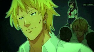 Hentai hardcore action unfolds in anime Ajisai scene.