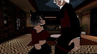 Fake cop gets deepthroat blowjob from femboy in office 😈