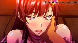 Hentai hardcore action unfolds in anime Ajisai scene.