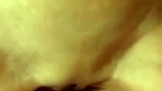 Swollen pussy lips squirting hard while riding with loud moans. Feeling every cumshot in raw reality sex.