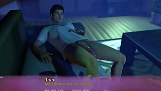 Barbara visits for a game with big tits, pussy, and cumshots