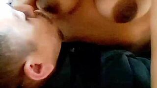 latina bent over for quick doggy cumshot