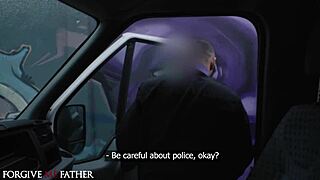 deviante confession turns wild with a pretty french brunette taking rough hardcore action