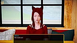 In my new family, the redhead with small tits joins us