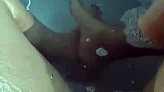 Bbw Displays Feet and Fat Pussy in the Tub