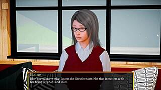 In my new family, the redhead with small tits joins us