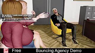 Comic porn with an adventure of bouncing agency