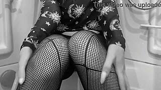 russian girl fucks her boyfriend in a hostel