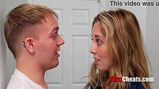Stepaunt secretly watches as I give a blowjob to her stepson.