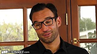 yo, cute ebony step-daughter bonds with step-dilf in a wild way!