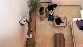 Two Hot Lesbians Getting It On During Vacation