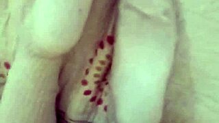 Natural ladyboy from Colombia showcases her ass and body in a masturbation display.