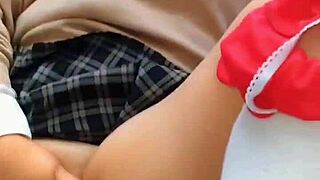 After classes, a cute Latina student trades her curvy ass for grades with teacher Gustavo in homemade outdoor sex.