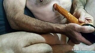 blaster goes wild with anal dildo insertion and buttplug play