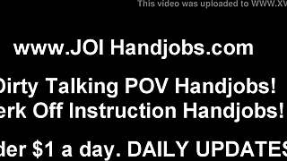 i guide you to jerk off your big hard dick with instructions