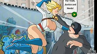 Power girl engages in sex game with intense actions