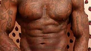 Hallelujah johnson worships big black hairy cock