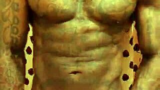 Hallelujah johnson worships big black hairy cock