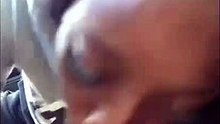 Ebony Chick SUCKS White DICK Sloppily