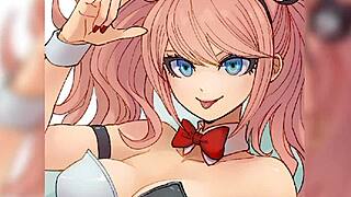 feel the emotional rush of enoshima junko in danganronpa hentai