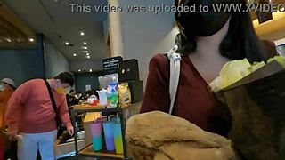 Surprise Nina with huge tits on Valentine's Day