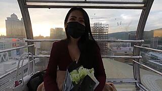 Surprise Nina with huge tits on Valentine's Day