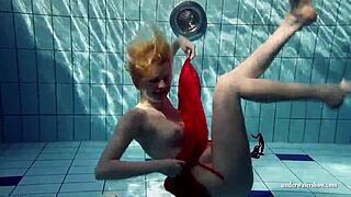 Russian teen Lucie asks, Wanna see me swim underwater naked?