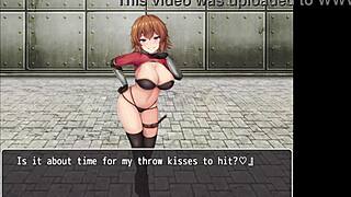 Orange Haired Naughty Girl Excites Hero With Footjob On His Cock In Hentai.