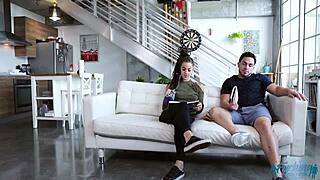 Stepson helps Sloan Harper with her homework and then they proceed to have sex