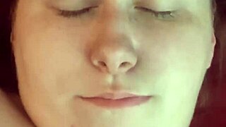 just an amateur chick getting her face covered in cum