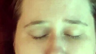 just an amateur chick getting her face covered in cum