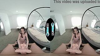 VR porn with a helpful girlfriend giving a blowjob and fucked in different positions