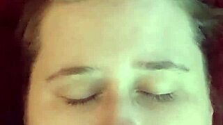 just an amateur chick getting her face covered in cum