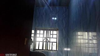 Old Comedy Man Sneaks Bathroom Fuck with Wife