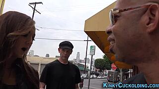 Domina swaps cum with cuckold after intense interracial session