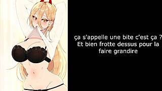 Hentai JOI FR Power Chainsawman Assplay Pissplay Feet