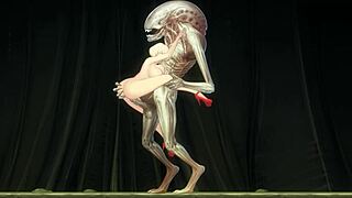 Hentai game with an otherworldly guest