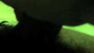 Retro scene with big black cock deepthroating a monster dick