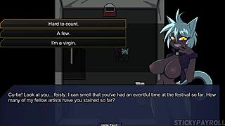 This cute goth girl enjoys her big ass and pussy in the pornplay hentai game. 😈 Part 1