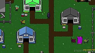 This cute goth girl enjoys her big ass and pussy in the pornplay hentai game. 😈 Part 1