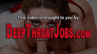 skull fucked dirty whore gags on big cock